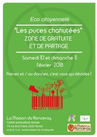 Zone de Gratuité et de partage - Les puces chahutées. Du 10 au 11 février 2018 à Rennes. Ille-et-Vilaine.  10H00